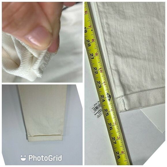ADRIANO GOLDSCHMIED AG White The Stevie Roll-Up Crop Jeans Sz 27 New With Tag - Picture 9 of 13